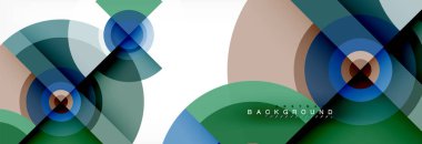 Geometrik daire arka plan, yaratıcı geometrik duvar kağıdı.