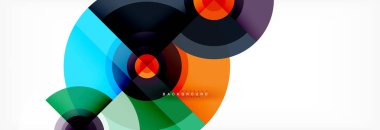 Geometrik daire arka plan, yaratıcı geometrik duvar kağıdı.