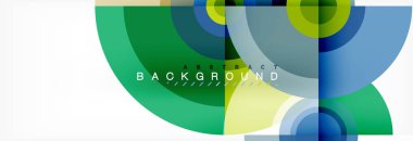 Daire geometrik kompozisyon arka plan tasarımı, kapak, şablon, broşür, el ilanı.