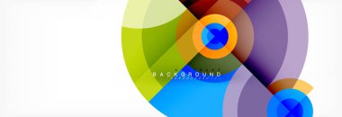 Geometrik daire arka plan, yaratıcı geometrik duvar kağıdı.