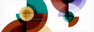 Geometrik daire arka plan, yaratıcı geometrik duvar kağıdı.