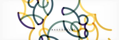 Kıvırcık dalga satırları arka plan, şeffaf renkli çizgili gri tasarlamak