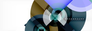 Geometrik daire arka plan, yaratıcı geometrik duvar kağıdı.