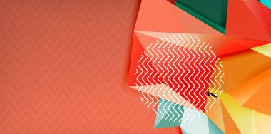 Düşük poli tasarım 3d üçgen şekli arka plan, mozaik soyut tasarım şablonu