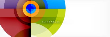 Geometrik daire arka plan, yaratıcı geometrik duvar kağıdı.