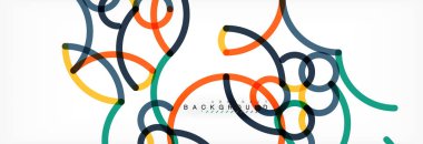 Kıvırcık dalga satırları arka plan, şeffaf renkli çizgili gri tasarlamak