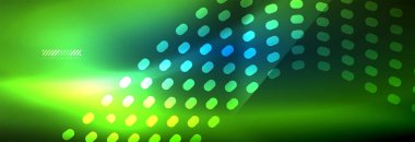 Koyu, parlak hareket, sihirli alan ışık parlayan soyut dalga. Vektör techno arka plan