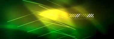 Neon parlayan ışık arka plan soyut. Işık ile karanlık arka plan. Neon ışıkları, gece görünümü ile arka plan.