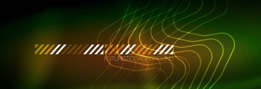 Parlak neon ışıkları arka plan, tekno tasarım, projeniz için modern duvar kağıdı