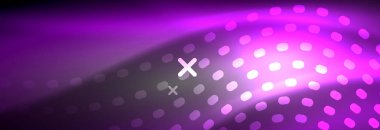 Soyut dalga koyu, parlak hareket üzerinde parlayan, Noel ve yeni yıl alan ışık sihirli. Techno arka plan