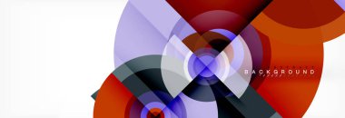 Geometrik daire arka plan, yaratıcı geometrik duvar kağıdı.