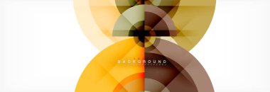 Geometrik daire arka plan, yaratıcı geometrik duvar kağıdı.