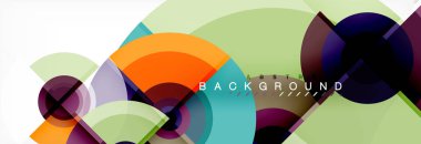 Daire geometrik kompozisyon arka plan tasarımı, kapak, şablon, broşür, el ilanı.