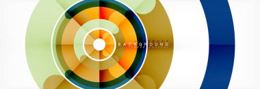 Kontur daireler kompozisyon vektör anahatları