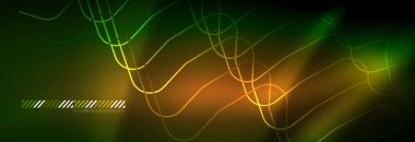 Parlak neon ışıkları arka plan, tekno tasarım, projeniz için modern duvar kağıdı