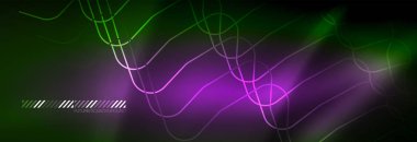 Parlak neon ışıkları arka plan, tekno tasarım, projeniz için modern duvar kağıdı