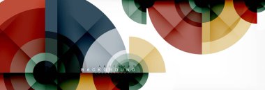 Geometrik daire arka plan, yaratıcı geometrik duvar kağıdı.