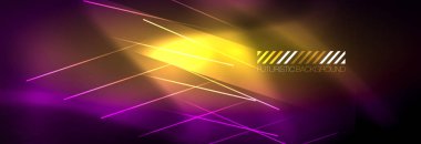 Parlak parlayan ışıklar neon renk tasarım arka plan