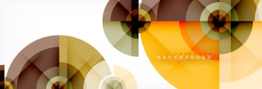 Geometrik daire arka plan, yaratıcı geometrik duvar kağıdı.