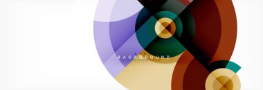 Geometrik daire arka plan, yaratıcı geometrik duvar kağıdı.