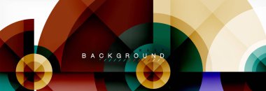 Geometrik daire arka plan, yaratıcı geometrik duvar kağıdı.