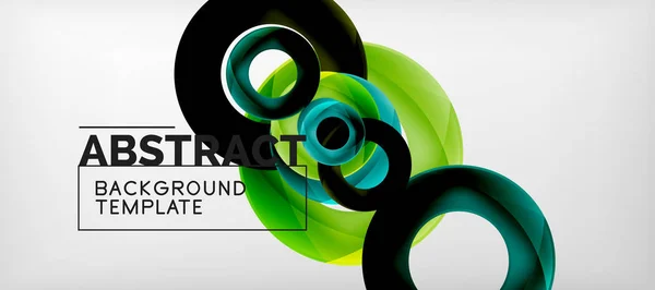 Vector circles abstract background — Stock Vector
