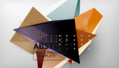 Abstraktní barevné trojúhelníky geometrické pozadí. Mozaika trojúhelníkový nízký poly styl