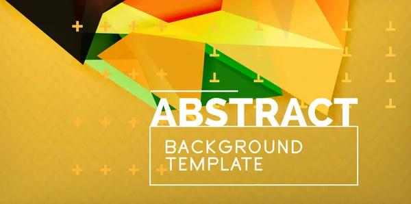 Geometrické pozadí abstraktní, minimální odběr design mosaic styl 3d tvar, barva — Stockový vektor