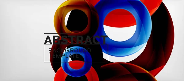 Vector rings abstract background — Stock Vector