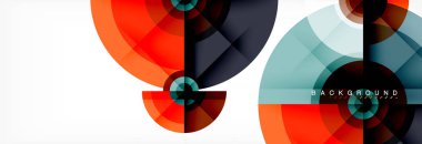 Geometrik daire arka plan, yaratıcı geometrik duvar kağıdı.