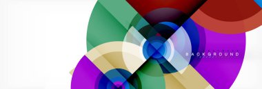 Geometrik daire arka plan, yaratıcı geometrik duvar kağıdı.
