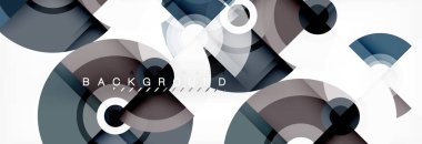 Modern tasarım, kapak, şablon, broşür, el ilanı için üçgen şekiller ile arka plan daire.