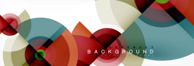 Daire geometrik kompozisyon arka plan tasarımı, kapak, şablon, broşür, el ilanı.