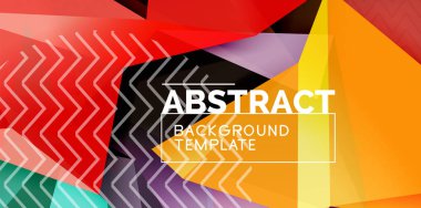 Düşük poli tasarım 3d üçgen şekli arka plan, mozaik soyut tasarım şablonu