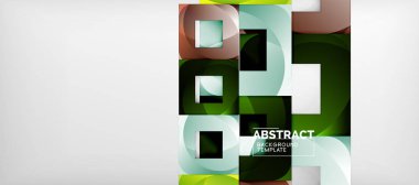 Arka plan rengi ile kareler kompozisyon, modern geometrik soyutlama Tasarım poster, kapak, marka veya afiş için