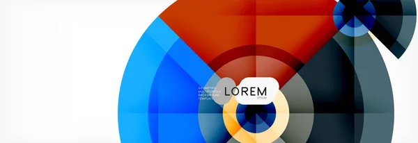 Cerchi rotondi e triangoli sfondo astratto — Vettoriale Stock