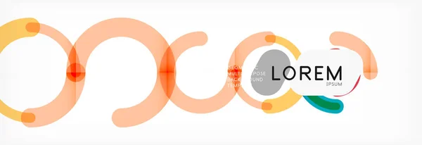 Line design cirklar abstrakt bakgrund — Stock vektor