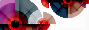 Geometrik daire arka plan, yaratıcı geometrik duvar kağıdı.