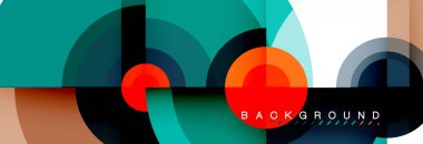 Daire geometrik kompozisyon arka plan tasarımı, kapak, şablon, broşür, el ilanı.