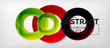 Vektör daireler arka plan soyut