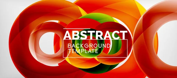 Vector rings abstract background — Stock Vector