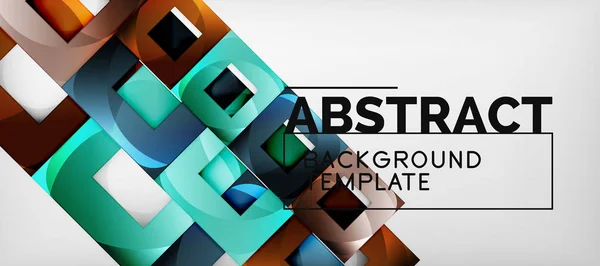 Čtverec pozadí, abstraktní čtverce na Šablona grey, podnikání nebo techno — Stockový vektor
