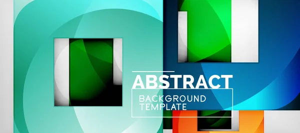 Abstrakte Quadrate geometrischer Hintergrund kann im Cover-Design, Buchdesign, Website-Hintergrund verwendet werden — Stockvektor