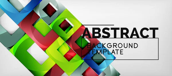 Abstraktní čtverce, geometrické pozadí lze použít na obalový design, knihy, webové stránky pozadí — Stockový vektor