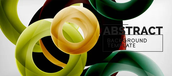 Vector rings abstract background — Stock Vector