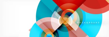 Geometrik daire arka plan, yaratıcı geometrik duvar kağıdı.