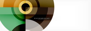Geometrik daire arka plan, yaratıcı geometrik duvar kağıdı.