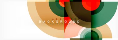 Daire geometrik kompozisyon arka plan tasarımı, kapak, şablon, broşür, el ilanı.