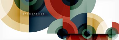 Geometrik daire arka plan, yaratıcı geometrik duvar kağıdı.