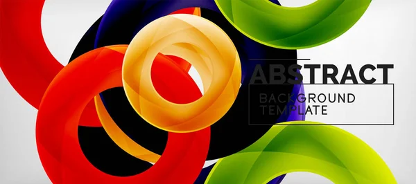 Vector circles abstract background — Stock Vector